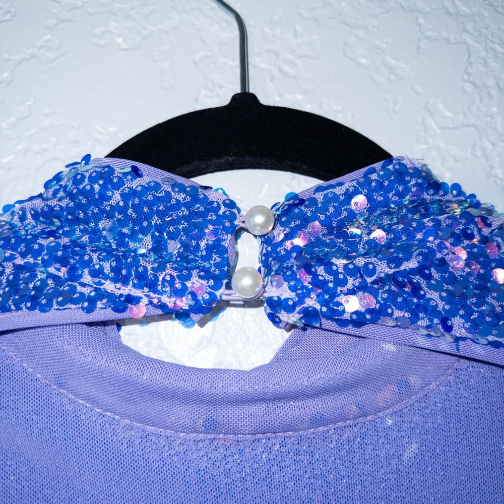 NWT‎ Fashion Nova Purple Disco Doll Sequin Mini Dress Size Large - Picture 10 of 11